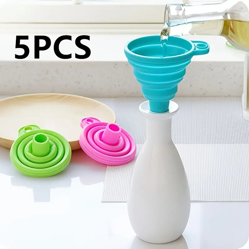 Kitchen Gadgets Small - Embudo plegable de silicona, Mini cocina