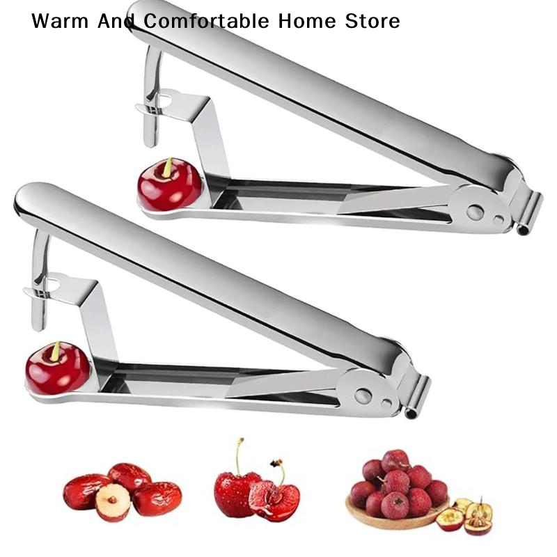 Kitchen Gadgets & Toys - Removedor de huesos multifuncional para cerezas,