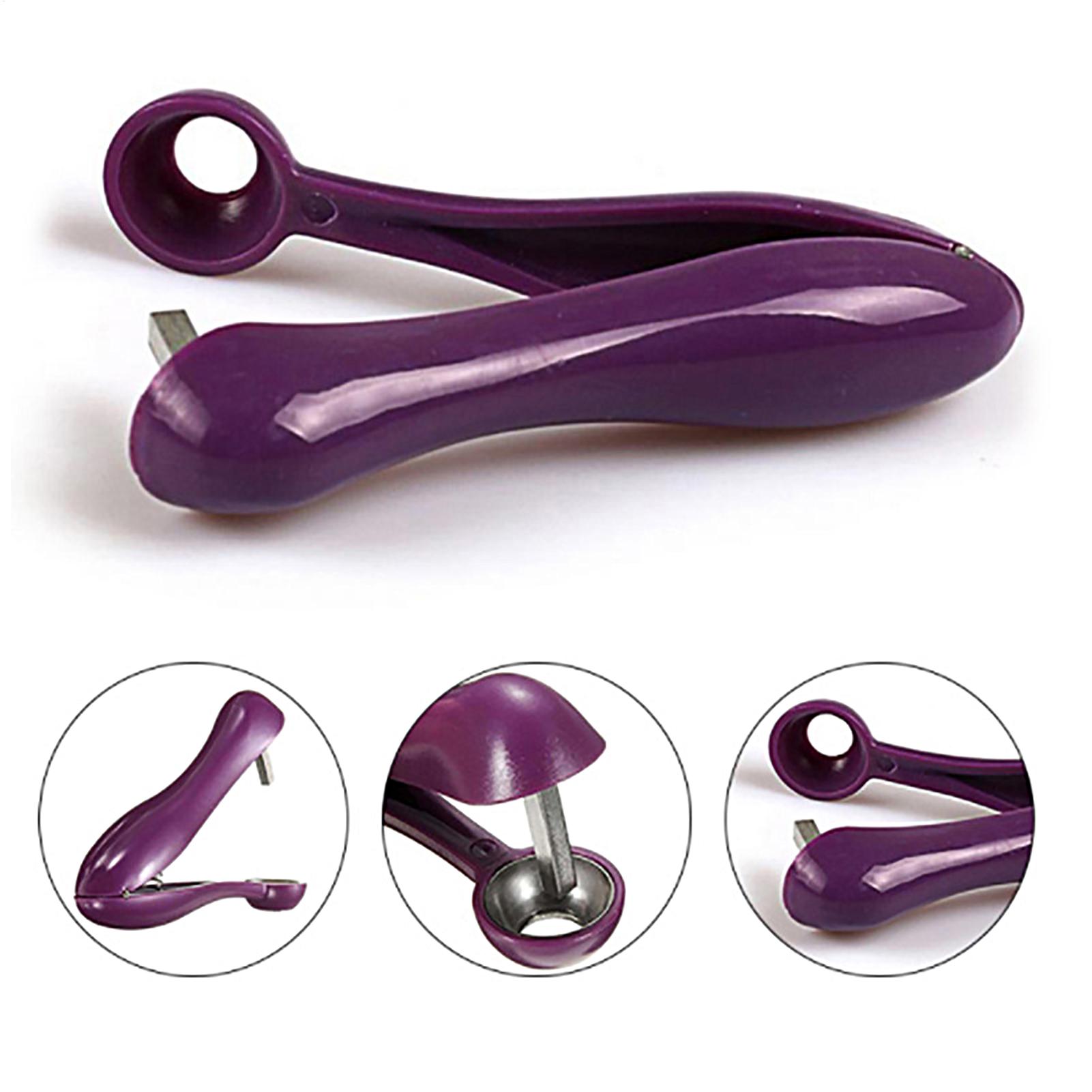 Kitchen Gadgets & Toys - Descorazonador de cerezas portátil, herramienta para