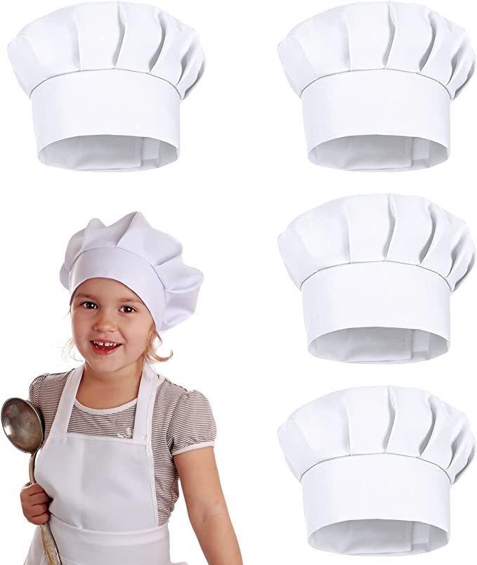 Kitchen Gadgets Sale - 4 Gorros de Chef Blancos para
