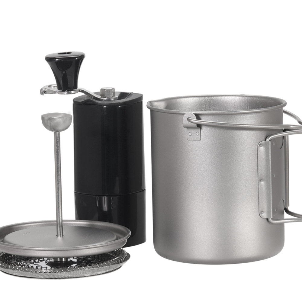 Lixada-taza de café de titanio - French Press Coffee Maker reseña y precio